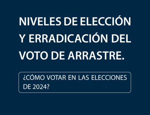 Niveles de elección y erradicación del voto de arrastre.
